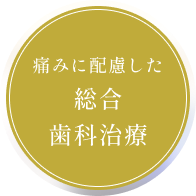 痛みに配慮した総合歯科治療